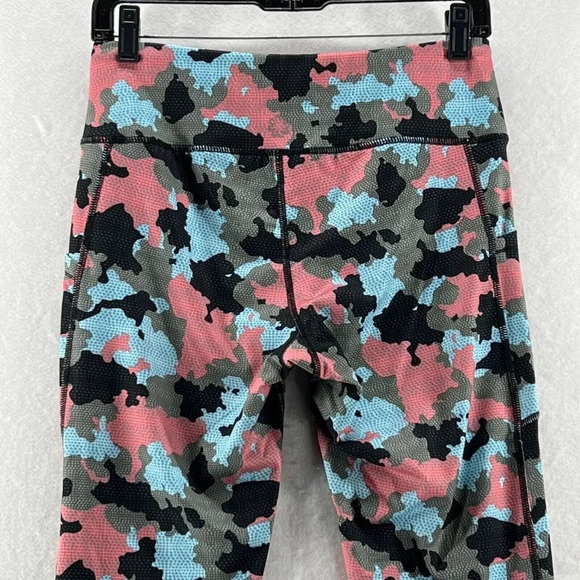 Pro Player Leggings Womens Sz M Wicking Camo Compression Athletic Pink Gray - Picture 5 of 10